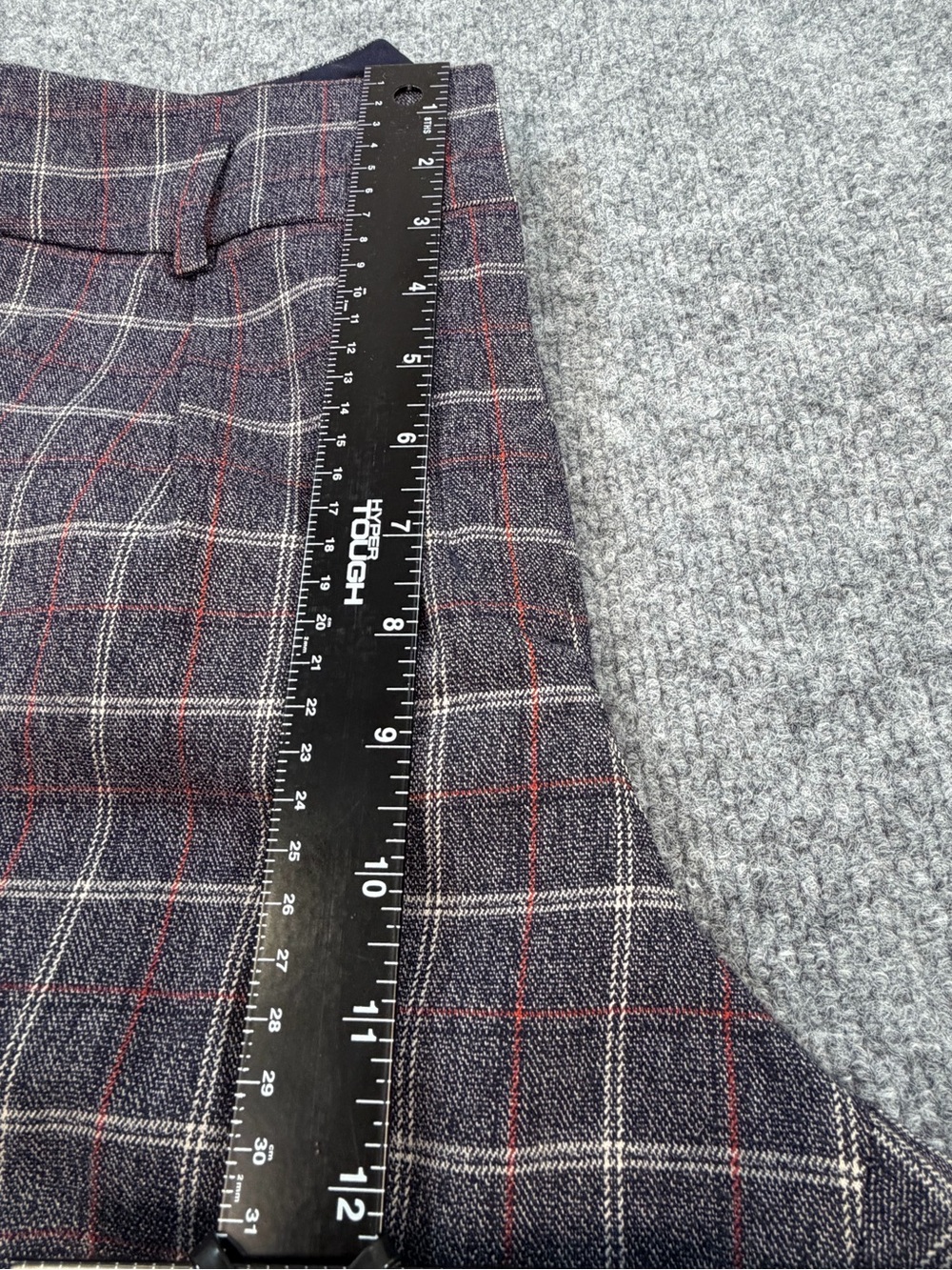 Express Glen Plaid Ankle High Rise Slim Trouser Pants | Career Office Y2K | 8R - Picture 13 of 16